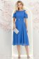 Rochie din voal cu fir lame albastru-deschis midi in clos - StarShinerS 4 - StarShinerS.ro