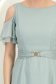 Rochie din voal cu fir lame mint midi in clos - StarShinerS 5 - StarShinerS.ro