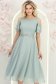 Rochie din voal cu fir lame mint midi in clos - StarShinerS 3 - StarShinerS.ro