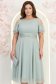 Rochie din voal cu fir lame mint midi in clos - StarShinerS 1 - StarShinerS.ro