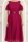 Rochie din voal cu fir lame zmeura midi in clos - StarShinerS 5 - StarShinerS.ro