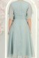 Rochie din voal cu fir lame mint midi in clos cu brosa - StarShinerS 7 - StarShinerS.ro