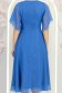Rochie din voal cu fir lame albastra-deschis midi in clos cu brosa - StarShinerS 7 - StarShinerS.ro