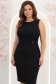 Rochie neagra pana la genunchi tip creion - StarShinerS 1 - StarShinerS.ro