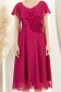 Rochie din voal si fir lame zmeura midi in clos cu brosa - StarShinerS 4 - StarShinerS.ro