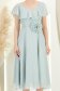 Rochie din voal si fir lame mint midi in clos cu brosa - StarShinerS 4 - StarShinerS.ro