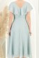 Rochie din voal si fir lame mint midi in clos cu brosa - StarShinerS 5 - StarShinerS.ro
