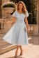 Rochie din voal si fir lame mint midi in clos cu brosa - StarShinerS 1 - StarShinerS.ro