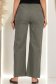 Pantaloni din bumbac kaki cu un croi drept si buzunare laterale 4 - StarShinerS.ro