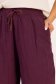 Pantaloni din bumbac visinii cu un croi drept si buzunare laterale 4 - StarShinerS.ro