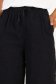 Pantaloni din bumbac negri cu un croi drept si buzunare laterale 5 - StarShinerS.ro