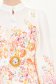 Rochie din bumbac alba scurta in clos cu imprimeu floral si curea 4 - StarShinerS.ro