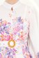 Rochie din bumbac mov scurta in clos cu imprimeu floral si curea 4 - StarShinerS.ro