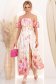 Rochie din satin roz lunga in clos cu umerii goi 3 - StarShinerS.ro