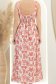 Rochie din rayon roz lunga cu croi larg imprimata 6 - StarShinerS.ro