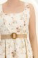 Rochie din bumbac crem lunga clos cu elastic in talie si buzunare laterale 3 - StarShinerS.ro