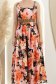 Rochie din bumbac neagra lunga clos cu elastic in talie cu buzunare laterale si curea 5 - StarShinerS.ro