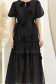 Rochie din material fin la atingere neagra midi cu croi larg 4 - StarShinerS.ro