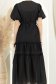 Rochie din material fin la atingere neagra midi cu croi larg 5 - StarShinerS.ro