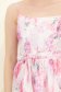 Rochie din material fin la atingere roz imprimata midi in clos cu cordon 4 - StarShinerS.ro