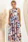 Rochie din viscoza bleumarin midi cu croi larg si cordon detasabil 2 - StarShinerS.ro