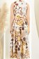 Rochie din viscoza galbena midi cu croi larg si cordon detasabil 6 - StarShinerS.ro