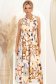 Rochie din viscoza galbena midi cu croi larg si cordon detasabil 2 - StarShinerS.ro