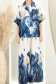Compleu din material fluid albastru cu un croi larg si imprimeu floral 4 - StarShinerS.ro