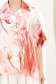 Compleu din material fluid roz cu un croi larg si imprimeu floral 3 - StarShinerS.ro