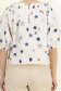 Bluza dama din bumbac alba cu croi larg si buline bleumarin 6 - StarShinerS.ro