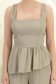 Compleu din viscoza crem cu croi larg si top cu peplum 4 - StarShinerS.ro