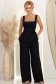Compleu din viscoza neagra cu croi larg si top cu peplum 2 - StarShinerS.ro