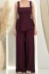 Compleu din viscoza visiniu cu croi larg si top cu peplum 4 - StarShinerS.ro