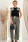 Top dama din bumbac neagra cu croi larg si aplicatii 3D pe umeri 3 - StarShinerS.ro