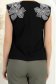 Top dama din bumbac neagra cu croi larg si aplicatii 3D pe umeri 6 - StarShinerS.ro