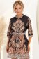 Rochie din material fluid neagra scurta cu croi larg si curea 1 - StarShinerS.ro