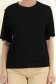 Tricou din viscoza negru cu un croi larg si decolteu rotunjit 5 - StarShinerS.ro