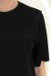 Tricou din viscoza negru cu un croi larg si decolteu rotunjit 4 - StarShinerS.ro