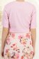 Tricou din viscoza roz deschis cu un croi larg si decolteu rotunjit 6 - StarShinerS.ro