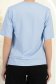 Tricou din viscoza albastru-deschiscu un croi larg si decolteu rotunjit 6 - StarShinerS.ro