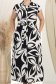 Rochie din in neagra lunga cu croi larg si buzunare - StarShinerS 3 - StarShinerS.ro