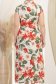 Rochie din in rosie lunga cu croi larg si buzunare - StarShinerS 4 - StarShinerS.ro
