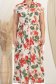 Rochie din in rosie lunga cu croi larg si buzunare - StarShinerS 3 - StarShinerS.ro