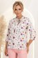 Bluza dama din viscoza ivoire cu croi larg si guler tip esarfa - StarShinerS 2 - StarShinerS.ro