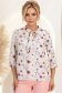 Bluza dama din viscoza ivoire cu croi larg si guler tip esarfa - StarShinerS 1 - StarShinerS.ro