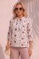 Bluza dama din viscoza ivoire cu croi larg si guler tip esarfa - StarShinerS 1 - StarShinerS.ro