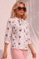 Bluza dama din viscoza ivoire cu croi larg si guler tip esarfa - StarShinerS 2 - StarShinerS.ro