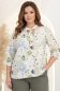 Bluza dama din viscoza verde cu croi larg si guler tip esarfa - StarShinerS 1 - StarShinerS.ro