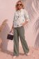 Bluza dama din viscoza verde cu croi larg si guler tip esarfa - StarShinerS 2 - StarShinerS.ro
