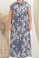 Rochie din viscoza imprimata lunga cu croi larg si buzunare- StarShinerS 4 - StarShinerS.ro
